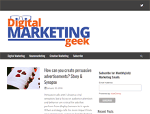 Tablet Screenshot of digitalmktggeek.com